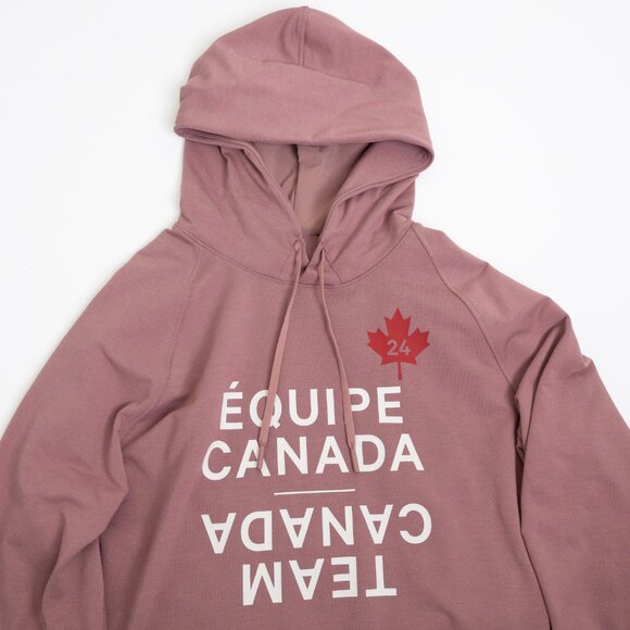 Lululemon Steady State Hoodie Team Canada Paralympic Logo Mauve Pink XL - Picture 4 of 13